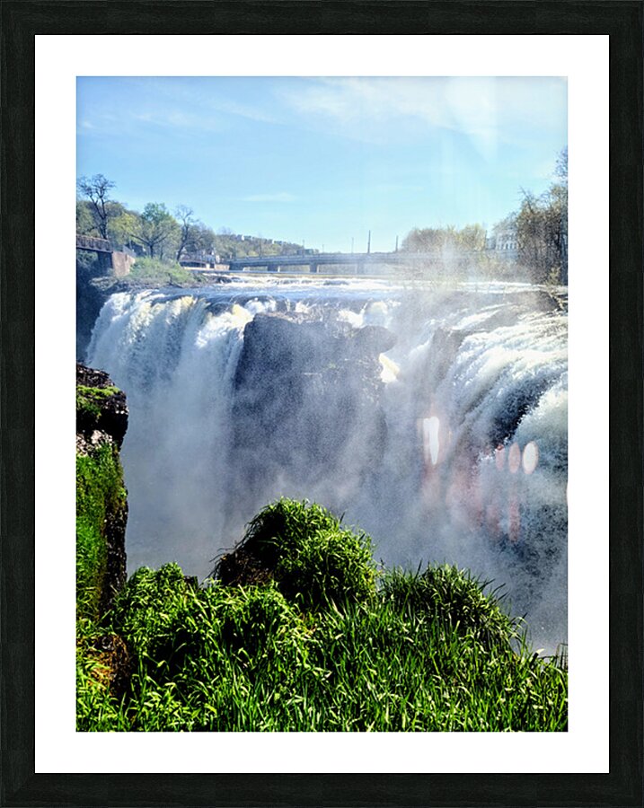 A Curtain of Spring Mist at Paterson Great Falls Picture Frame print
