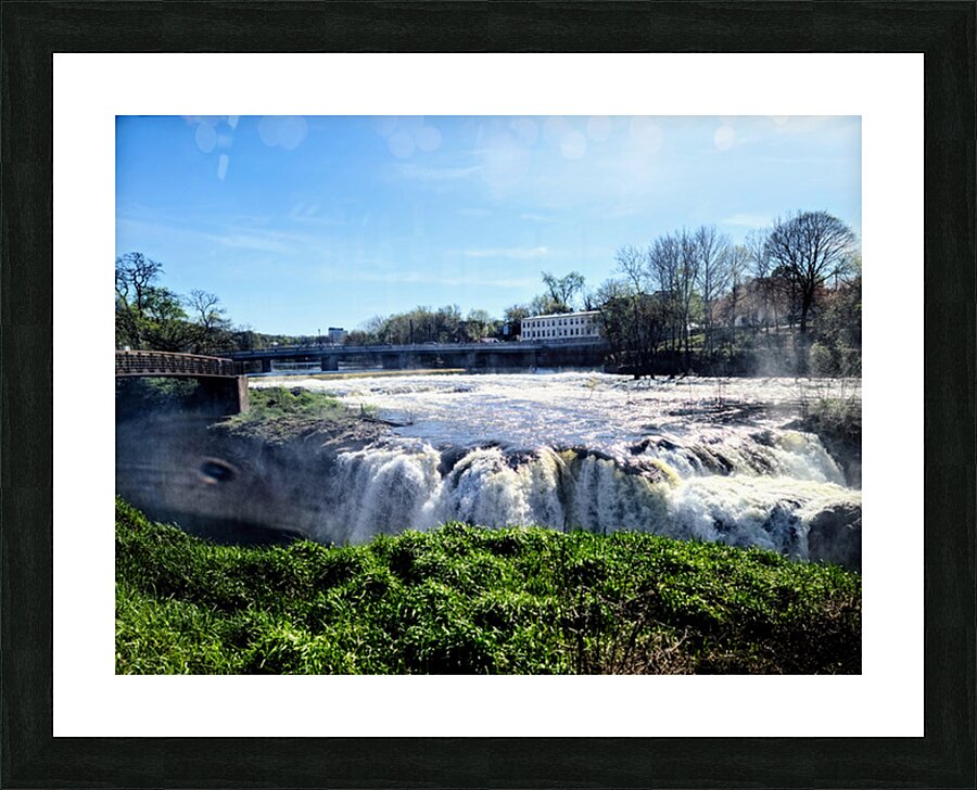 From the Edge: Serenity Meets Momentum at Paterson Great Falls Picture Frame print