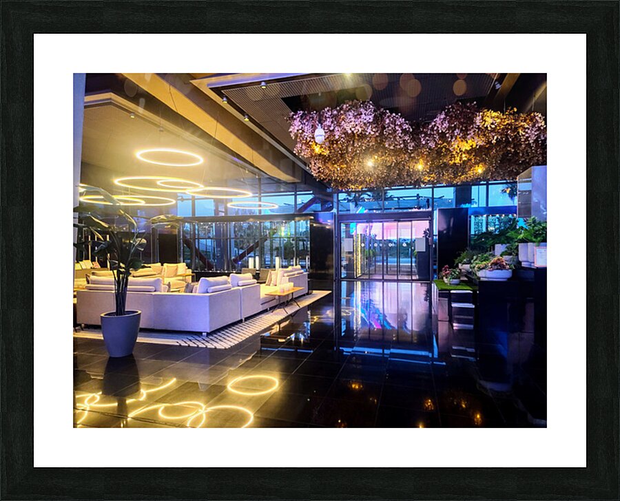 Neon Eden: Sanctuary of Modern Elegance Picture Frame print
