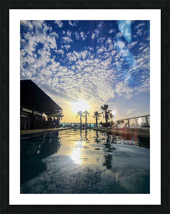 Paradise Reflected: A Sunset Dream Picture Frame print