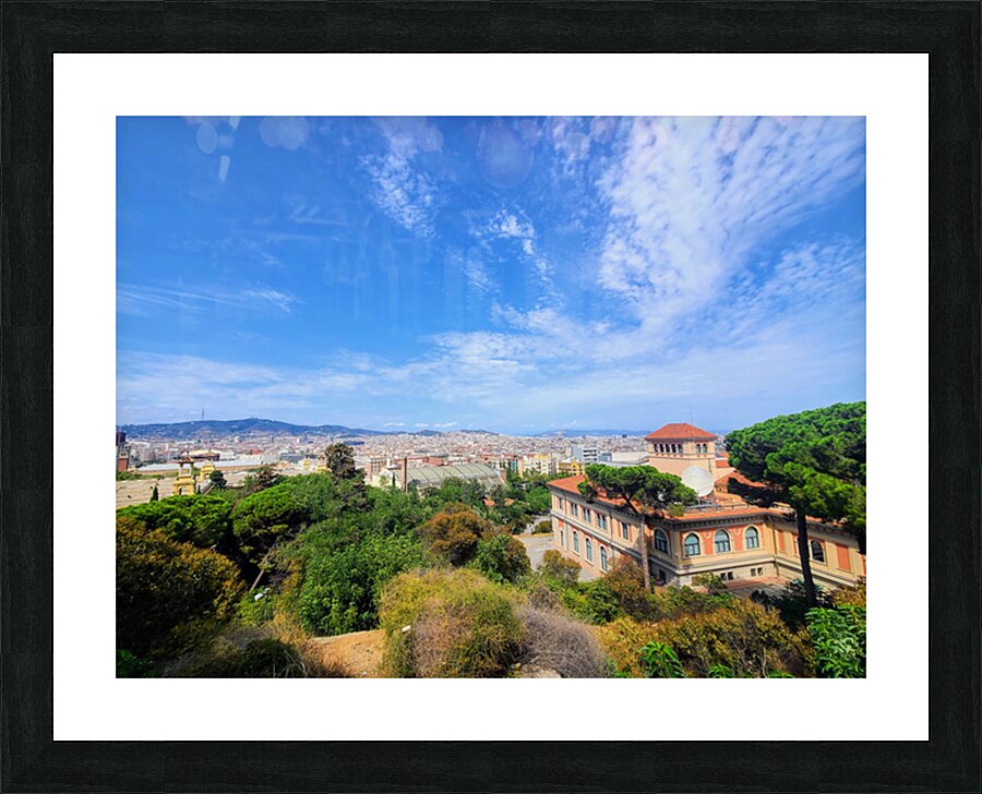 Skylines and Stories: Barcelona Hilltop View Impression et Cadre photo