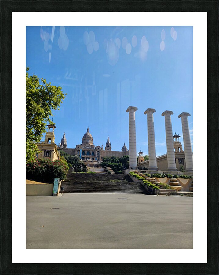 Museum of Catalan Visual Arts: Pillars of Memory Picture Frame print