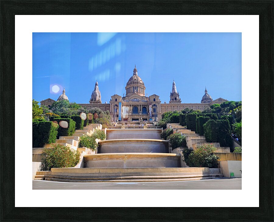 Golden Ascent: A Journey Through European Time Picture Frame print