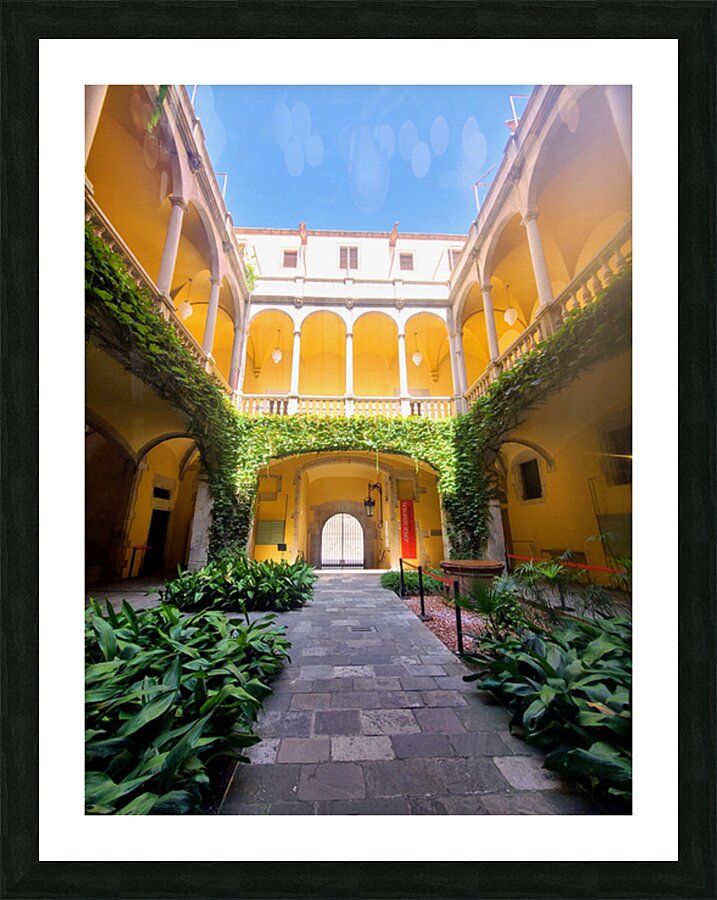 Courtyard of Legacy: Archives of  the Crown of Aragon Picture Frame print