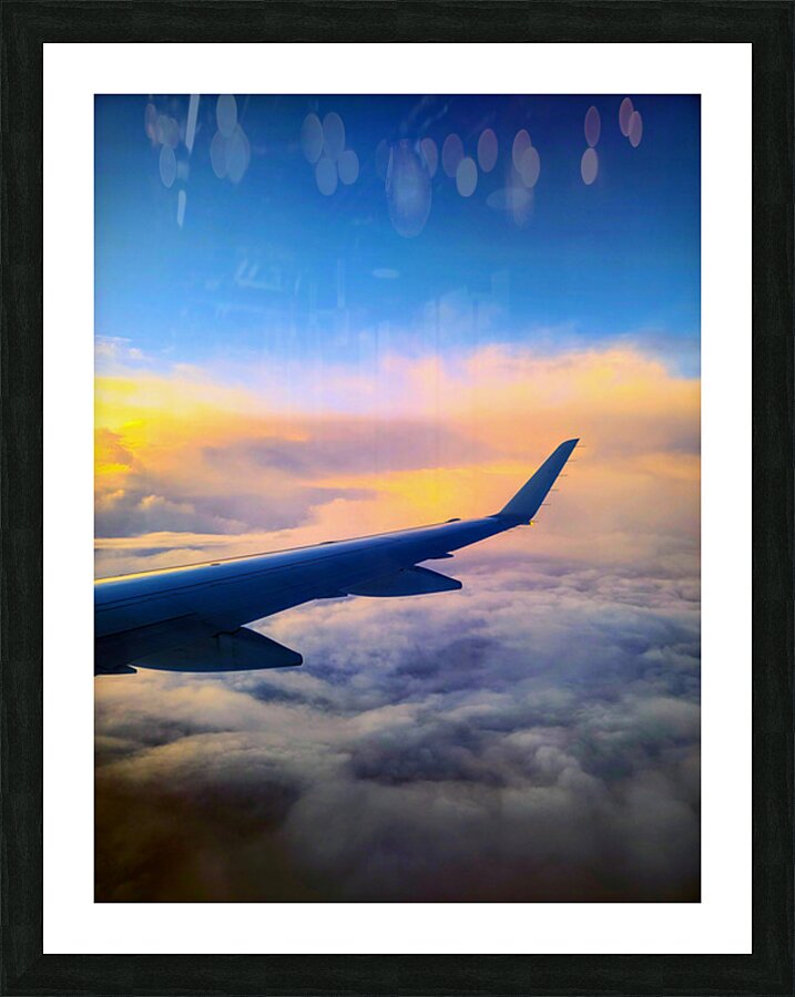 Above the Clouds: Flying into the Sunrise Picture Frame print
