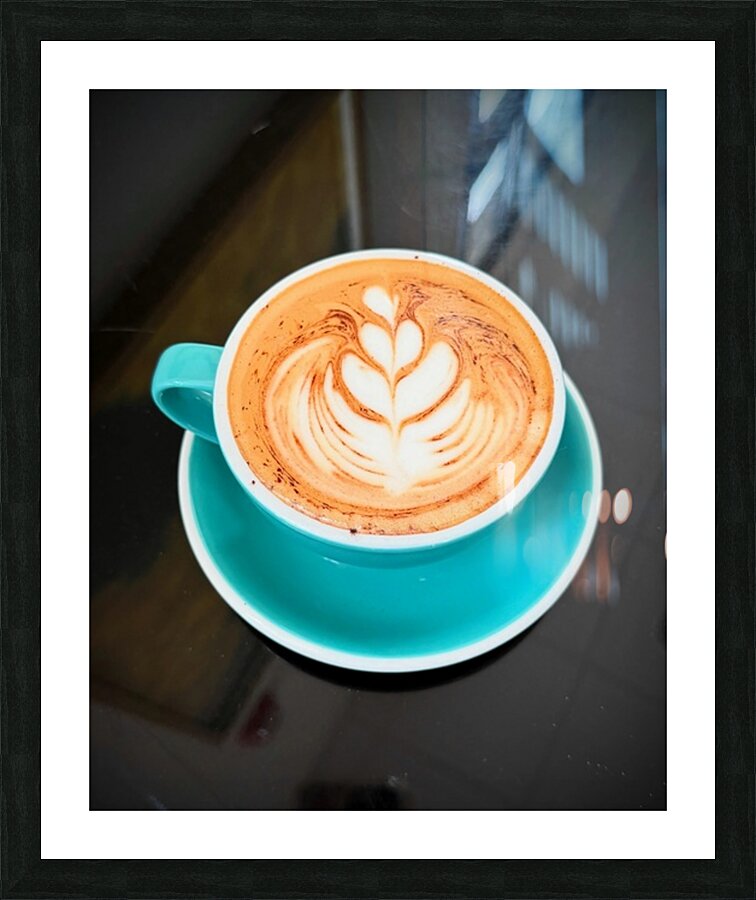 Latte Bloom April 2025 Art in a Cup Impression et Cadre photo
