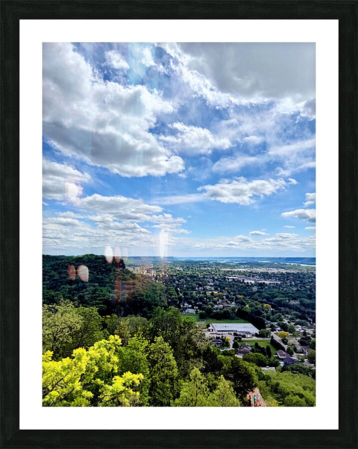 Sunlit Hometown Picture Frame print