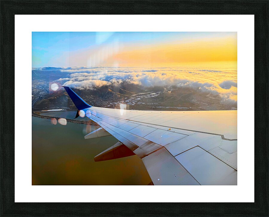 Wings over SF: Golden Fog Unveiled Picture Frame print