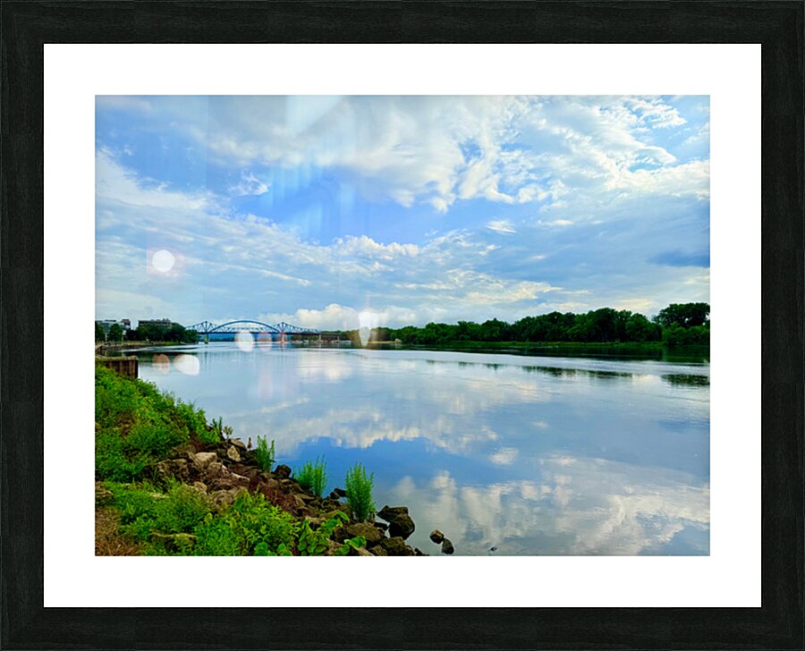 Whispers Between the Sky and Stream Picture Frame print