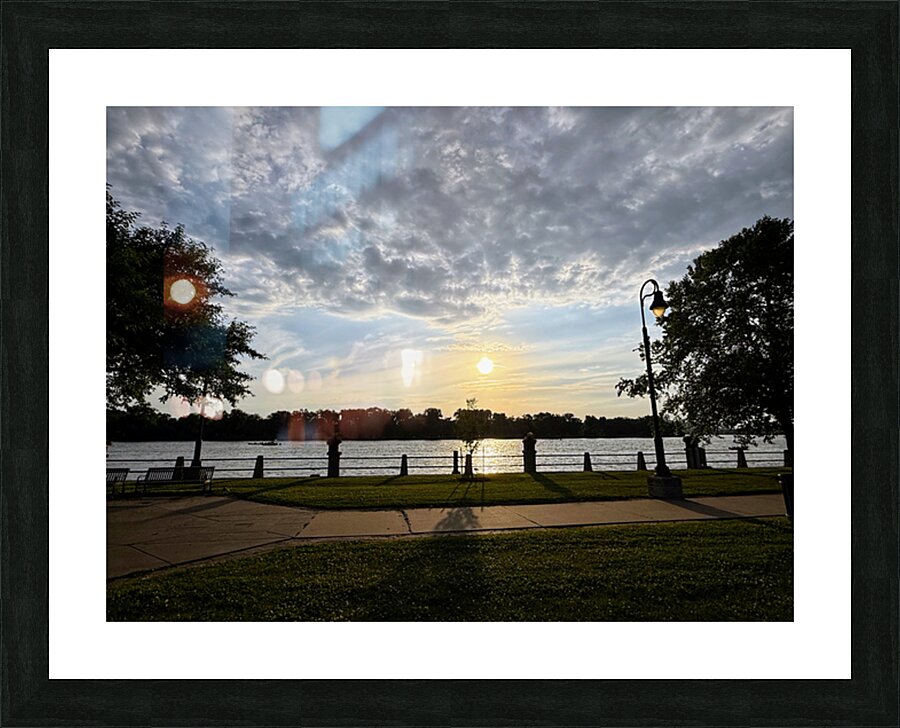 Golden Hour on the Centerline Picture Frame print