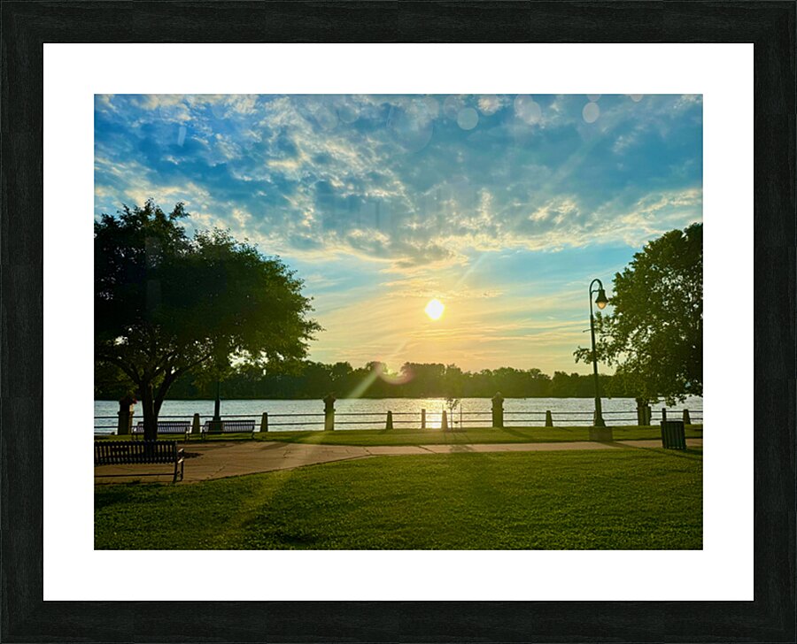 Sunset Reflections from the Quiet Side of the World Picture Frame print