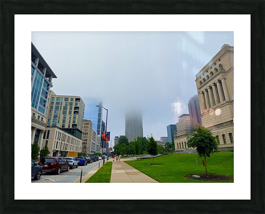 Fog Line Horizon Impression et Cadre photo