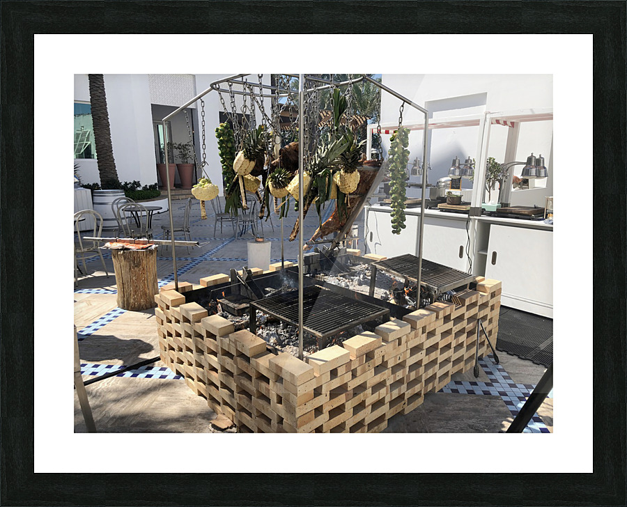 Outdoor Sunkist Grilling Dubai Style Picture Frame print