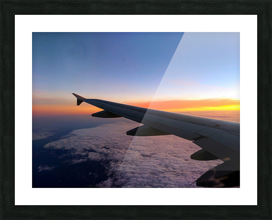 Flying into the Sunset 3 Picture Frame print