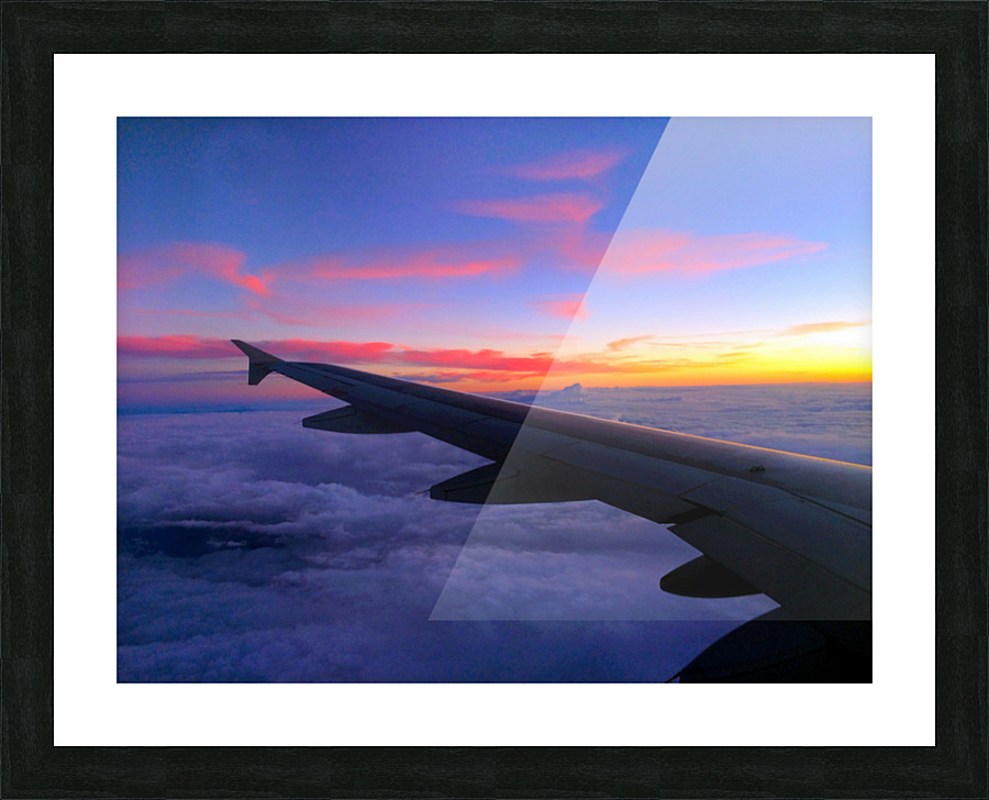 Flying into the Sunset 4 Picture Frame print
