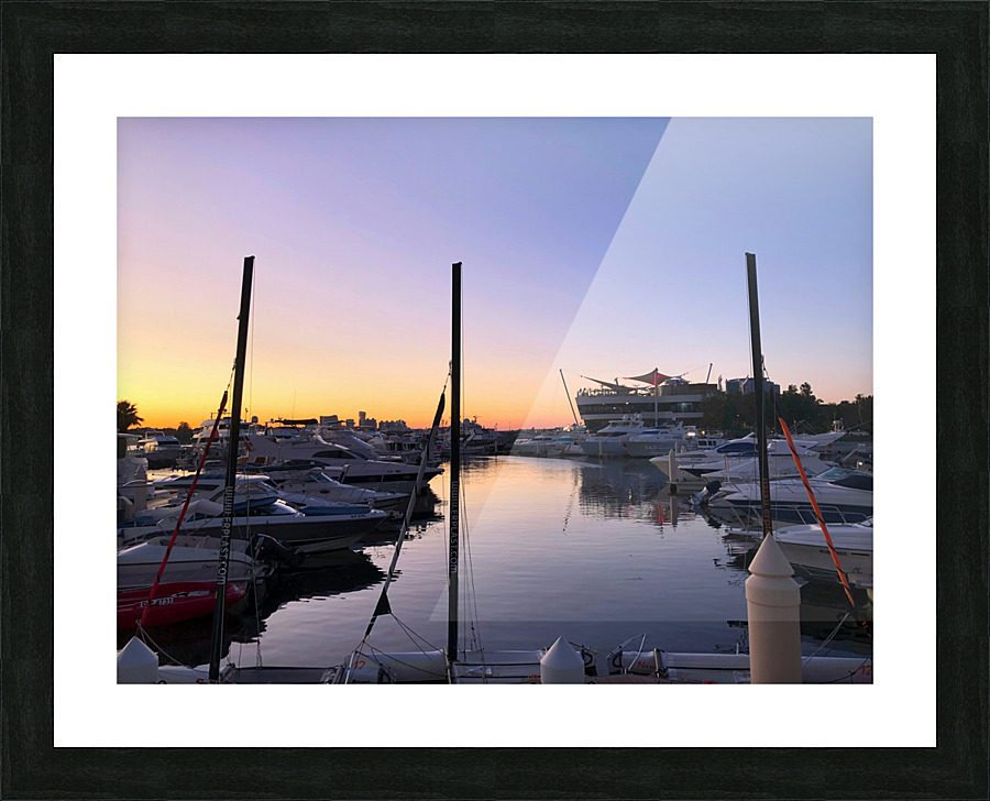 Docks of the Desert Dubai Style Picture Frame print