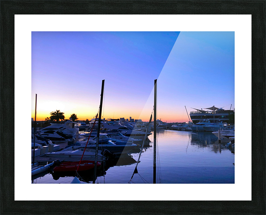 Docks of the Desert Dubai Style 2 Picture Frame print