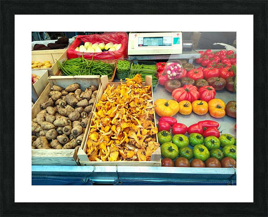 Farmers Market -- Vegetables 2b Picture Frame print