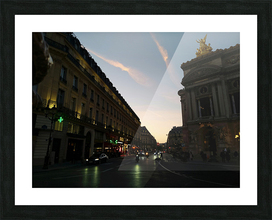 Streets of Paris -- The Palais Garnier 2 Picture Frame print