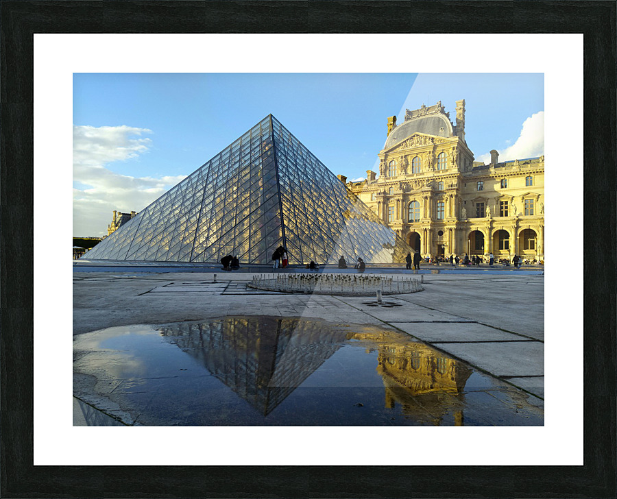 I Louvre Reflections Picture Frame print