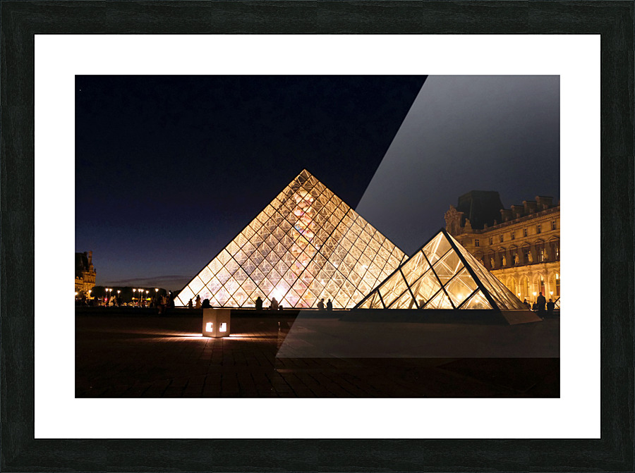 Evening Louvre Picture Frame print