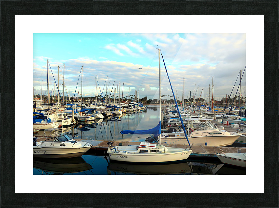 Sea of Boats B Picture Frame print
