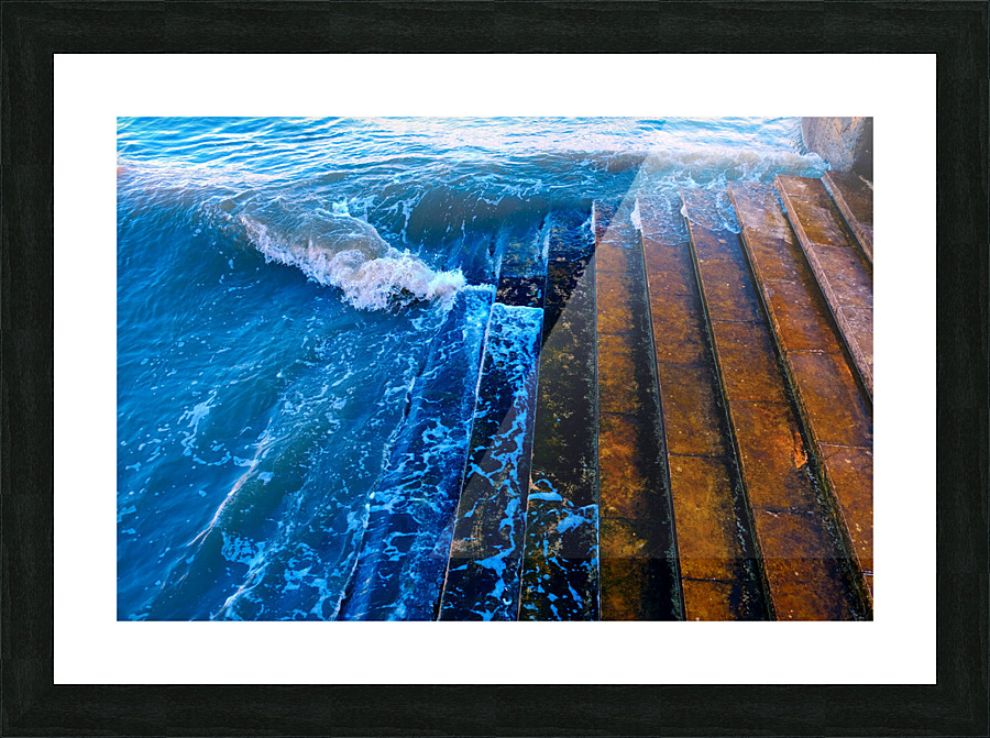 Step into the Wave Picture Frame print
