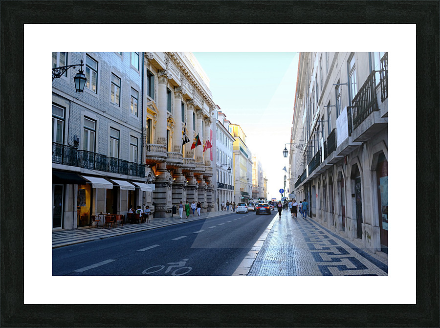 Walk through Lisbon Picture Frame print