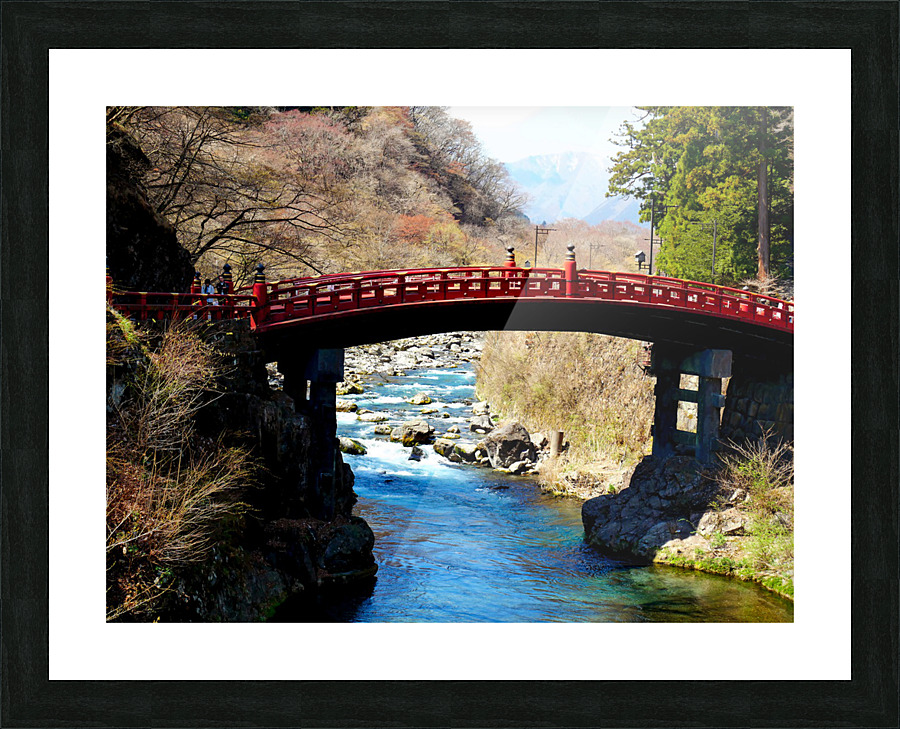 Water Under the Japanese Bridge Picture Frame print