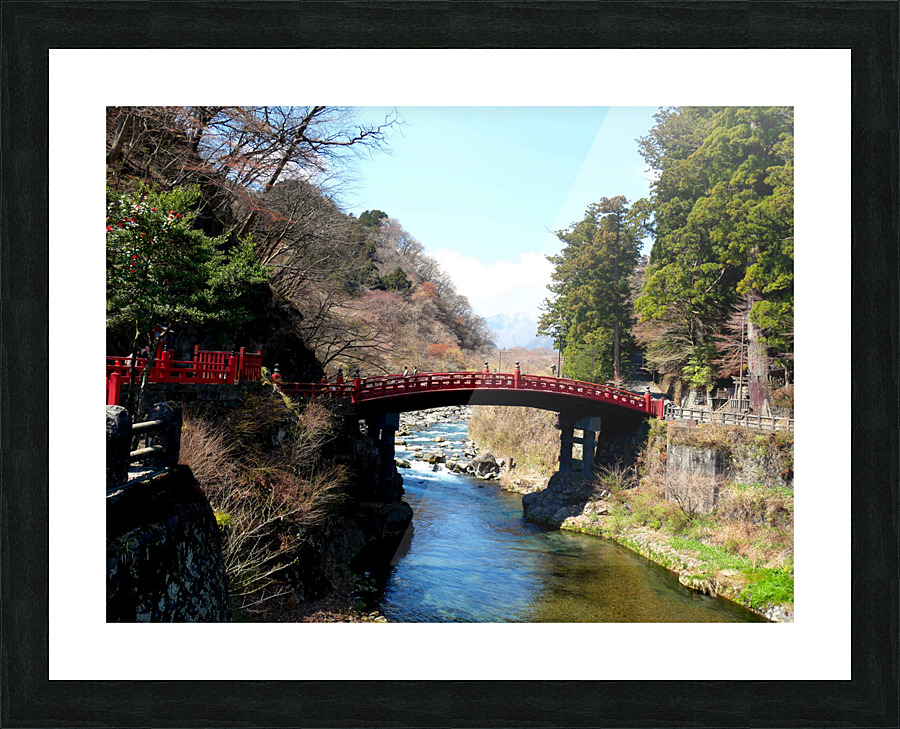 Water Under the Japanese Bridge 2 Picture Frame print