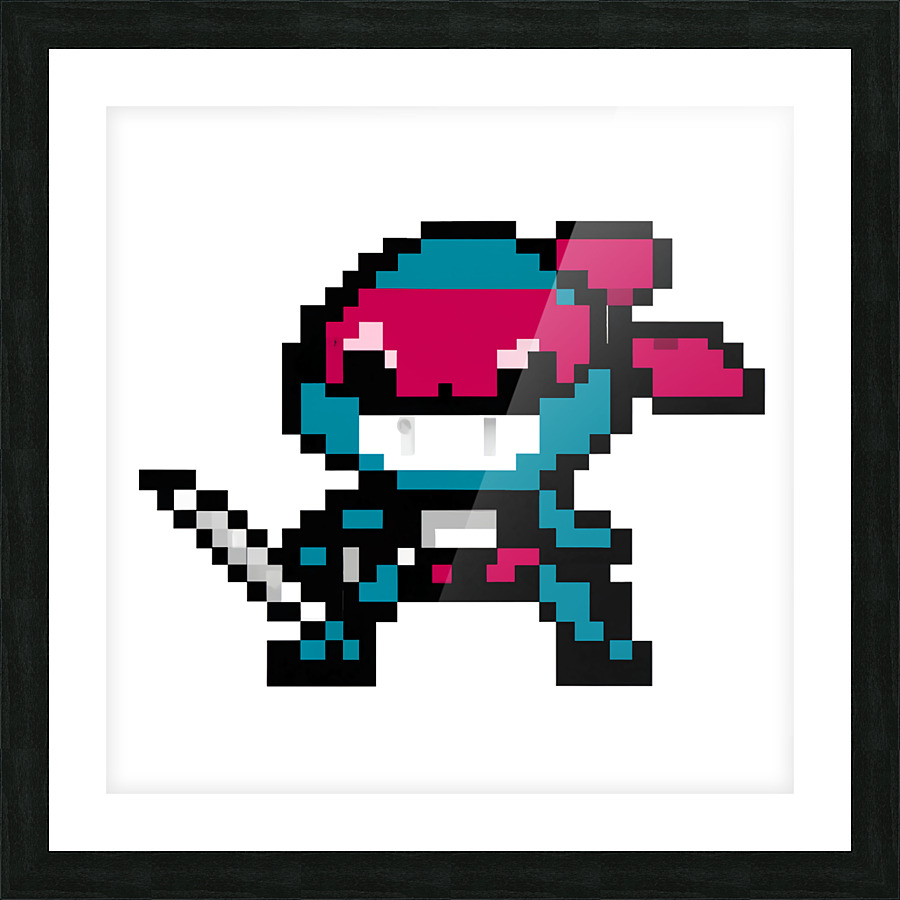 Baby Shark Ninja Himu Picture Frame print