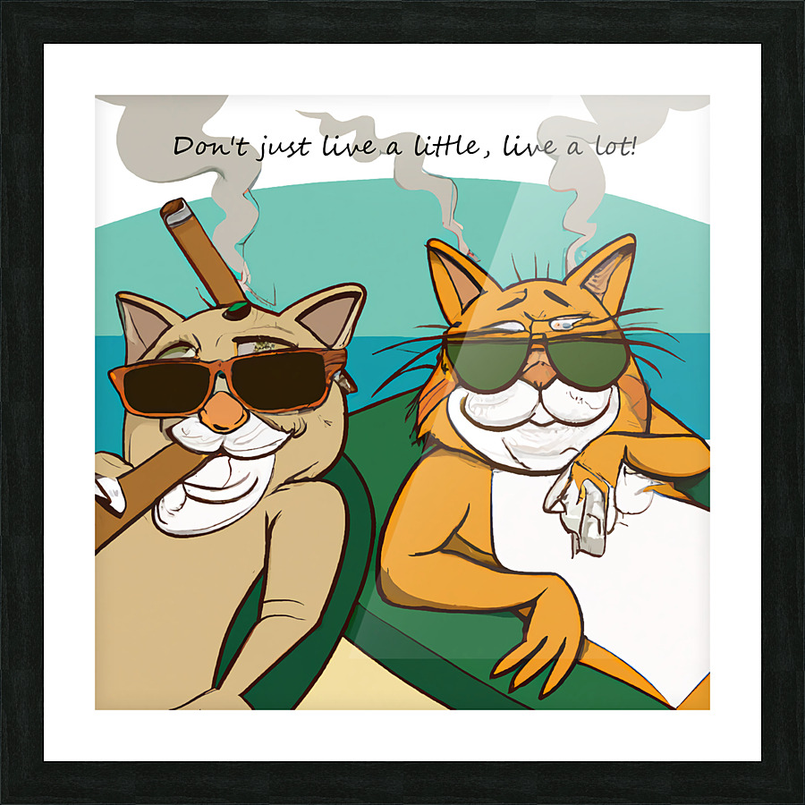 BadCatz Beach Bums 1B Picture Frame print