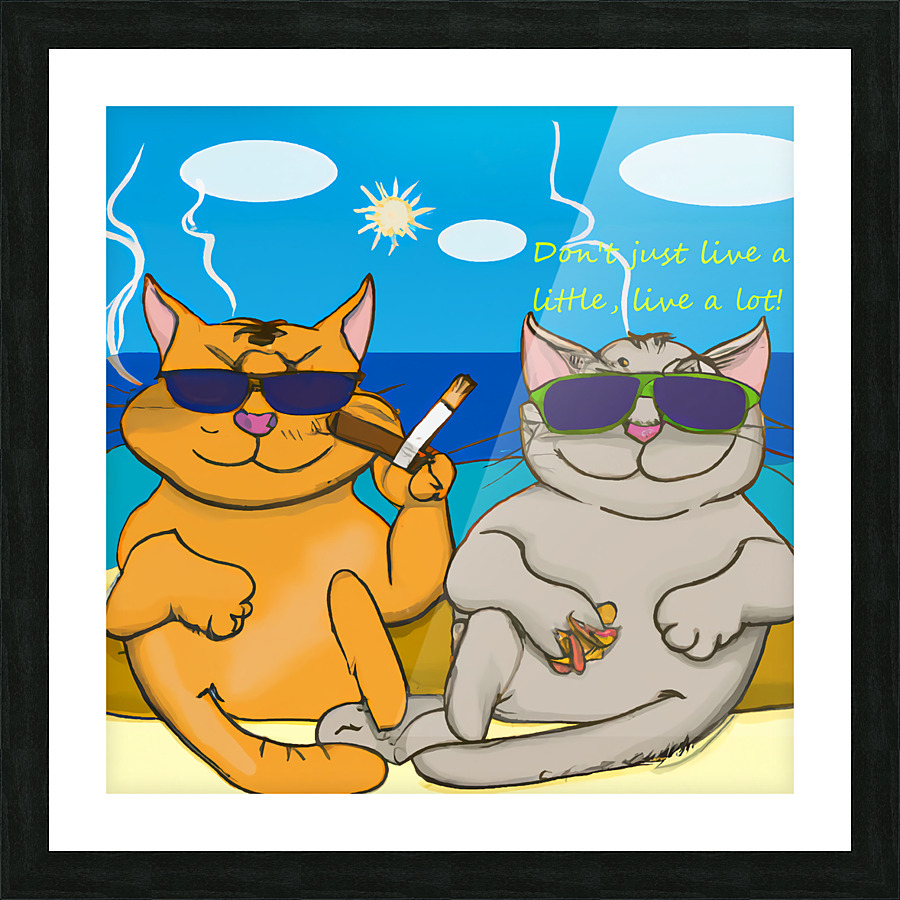BadCatz Beach Bums 1A Picture Frame print