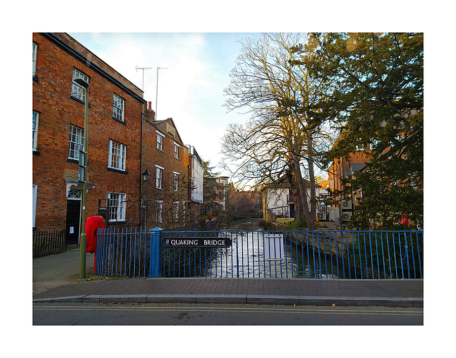 Quaking Bridge Oxford Picture Frame print