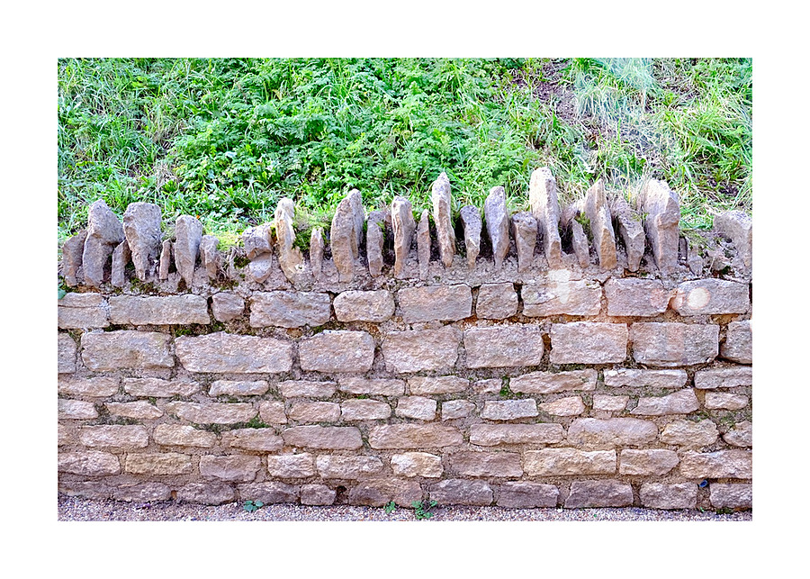 Barbed Stone Wall 2 Picture Frame print