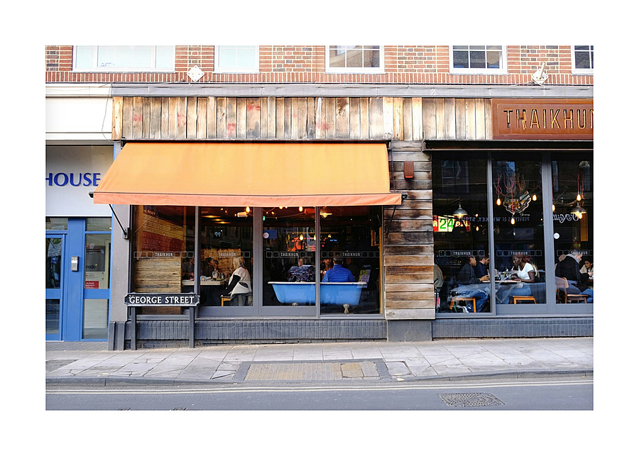 Bath Tub Seating Optional Picture Frame print