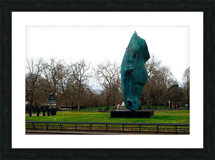 Horsehead Sculpture 3 Picture Frame print