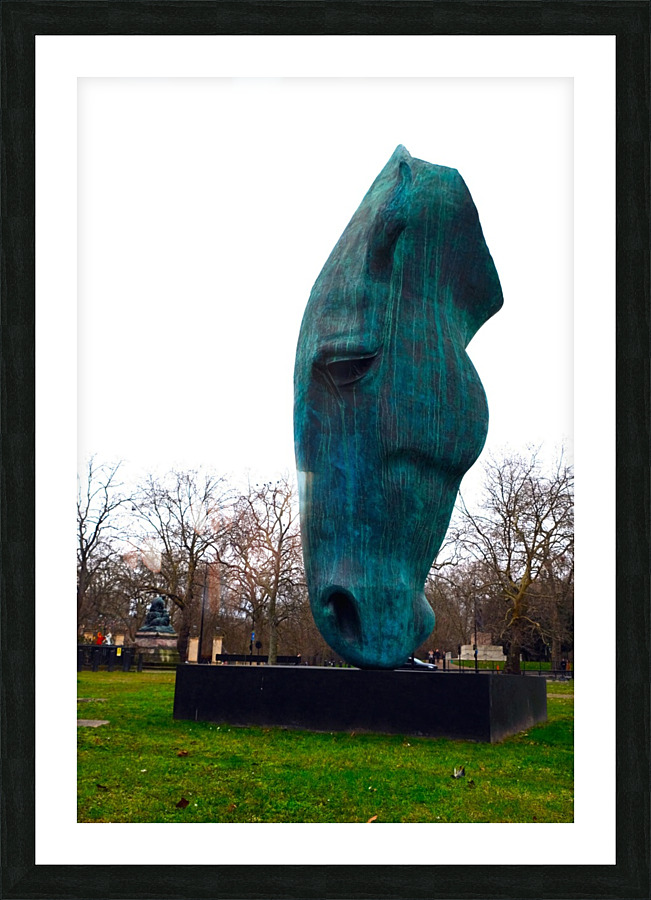 Horsehead Sculpture 2B Picture Frame print