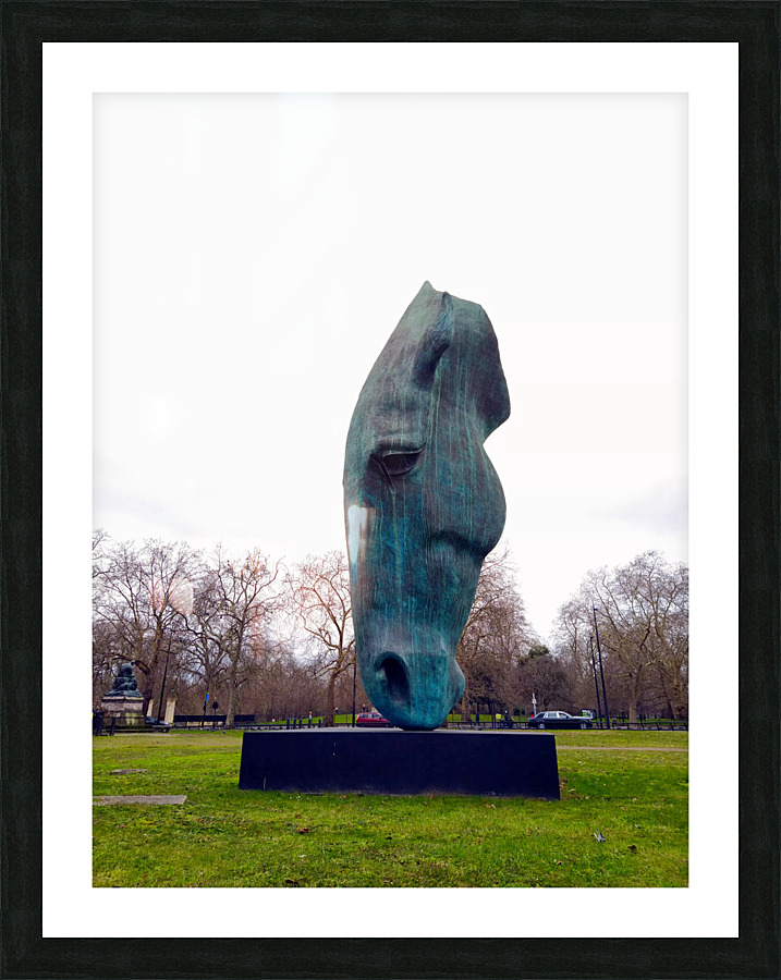 Horsehead Sculpture 2 Picture Frame print