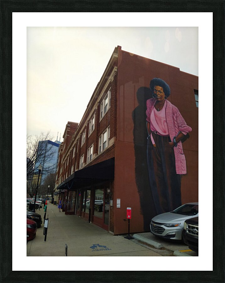 Painted Presence: Mari Evans Mural Picture Frame print