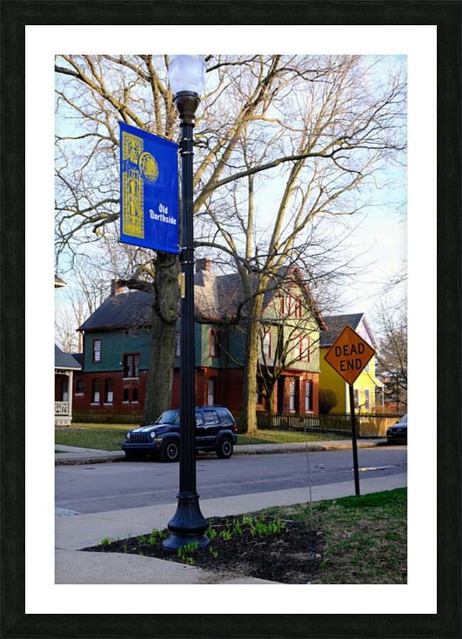 The End of Old North Side  Picture Frame print