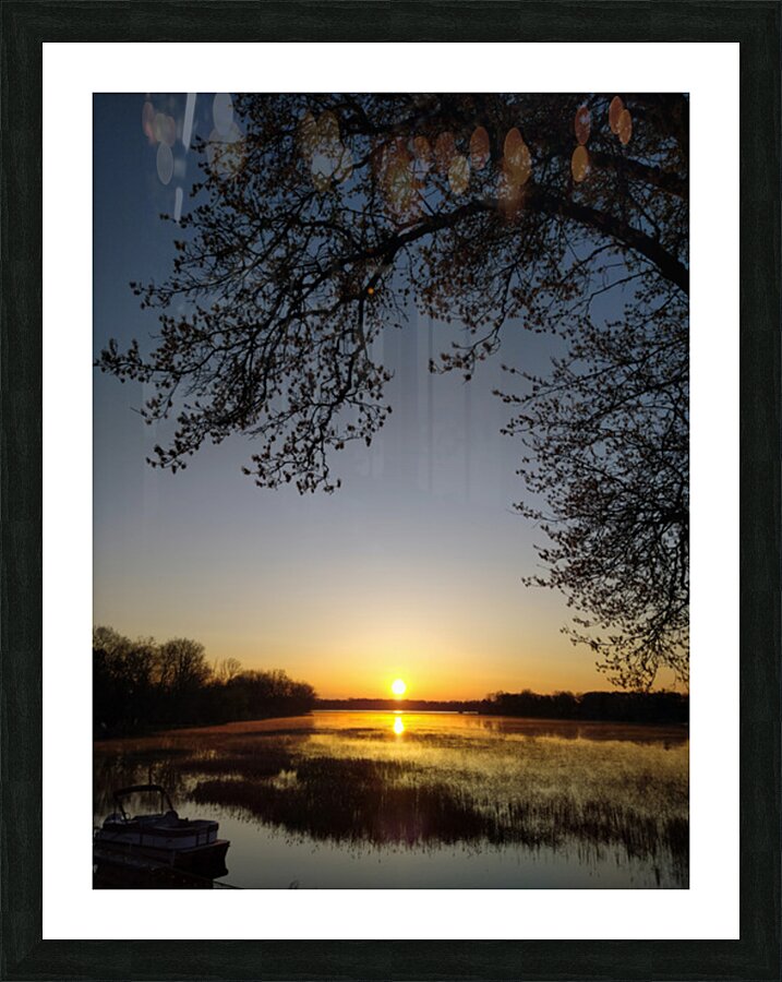 Golden Michigan Sunrise Picture Frame print