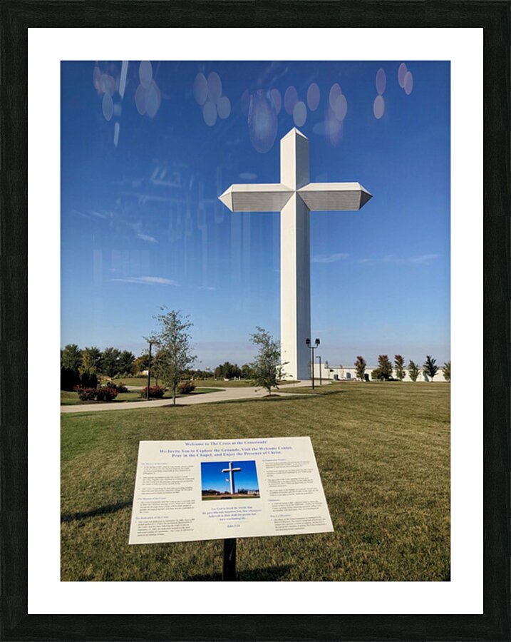 Bible Belt Christian Cross  Picture Frame print