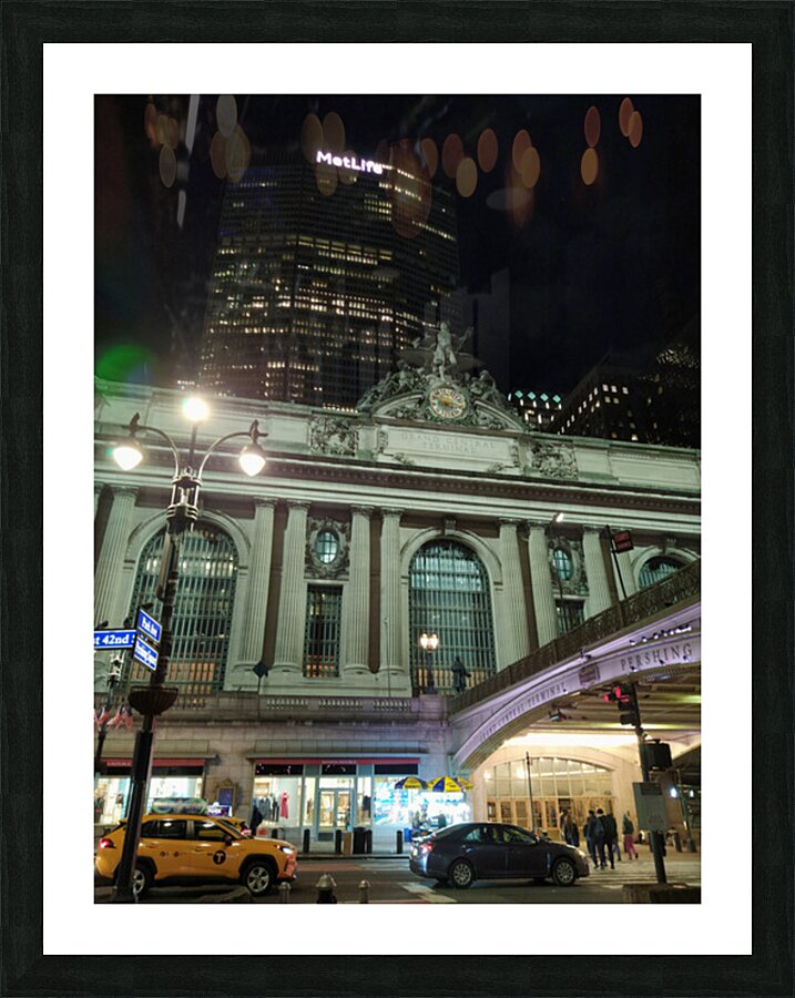 Facade of Grand Central – Street Perspective Picture Frame print