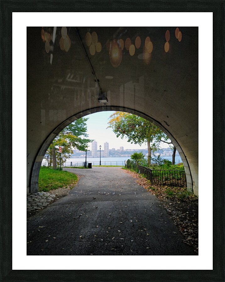 Tunnel to the River Light Picture Frame print