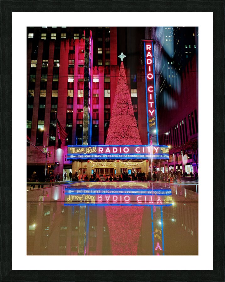 Neon Christmas at Radio City Impression et Cadre photo
