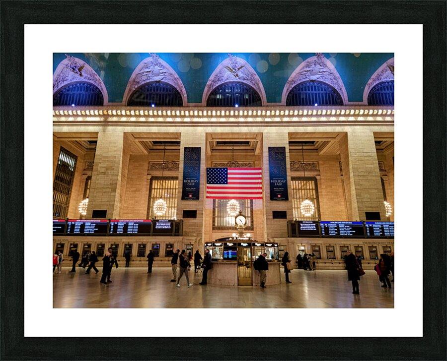 Gathering at Grand Central Station Picture Frame print