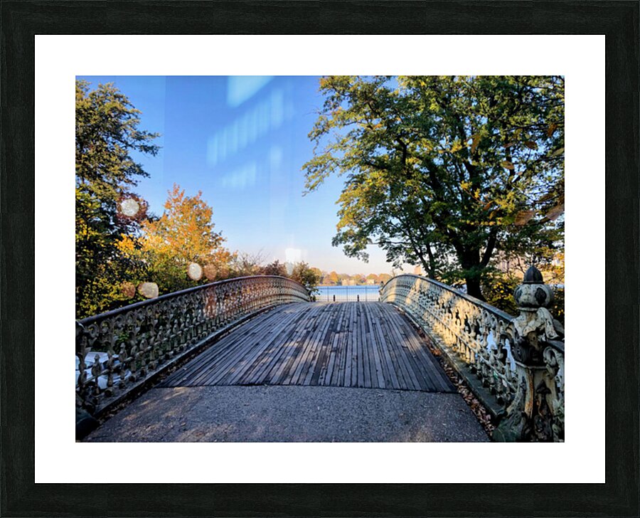 Bridge to Central Park Reservoir  Picture Frame print