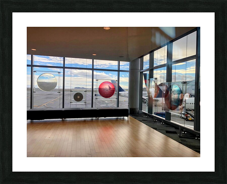 SFO Airport Departure Gallery Picture Frame print