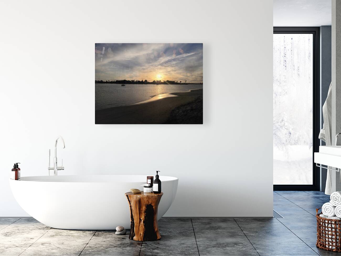 San Diego Sunset: Echoes of the Setting Sun Reproduction